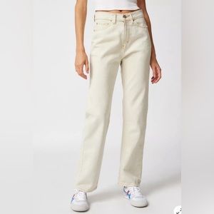 BDG Women’s High-Waisted Cowboy Jeans - Cream - Like New!